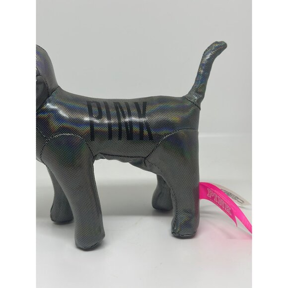 Victoria’s Secret PINK Holographic Logo Dog Plush Figure – Collectible 8" - Picture 2 of 5